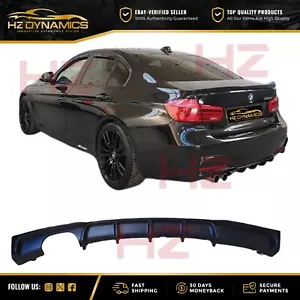 DIFFUSORE POSTERIORE NERO OPACO VALANCE LABBRO SPLITTER PER BMW SERIE 3 F30 F31 M SPORT - Foto 1 di 8