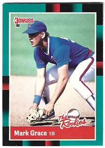 1988 Donruss Rookies - Mark Grace - #1 - Chicago Cubs - NrMt
