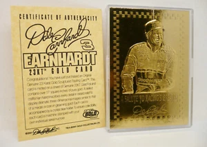 Trading Card  23kt Dale Earnhardt Gold Card A Salute To Racing's Greatest COA - Picture 1 of 6