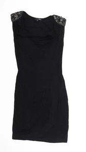 NEXT Womens Black Polyester Blend A-Line Size 12 Cowl Neck - Picture 1 of 12