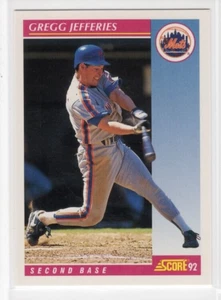 Gregg Jefferies 1992 Score Baseball Base Common #192 New York Mets - Picture 1 of 1
