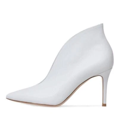 Chic Para mujeres Punta Punta Tacón Alto Botines Informales Club Fiesta Baile de graduación Zapatos 2025 Foto 1 de 4