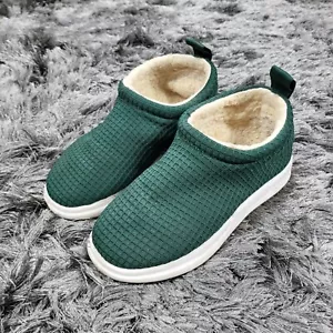 Lusso Cloud The Guru Lammfellschuhe Herren 5 Damen 7 grün Waffel Sherpa Slipper - Bild 1 von 14
