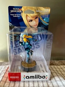 NINTENDO AMIIBO ZERO SUIT SAMUS Nº 40 Super Smash Bros Collection New Sealed - Picture 1 of 2