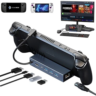 6-in-1 Docking Station for Steam Deck/ROG Ally/MSI Claw/Legion Go - Image 1 of 4