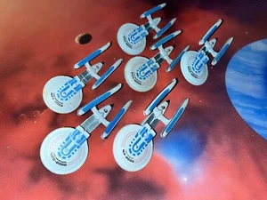 Star Trek Micro Machines Lot USS Excelsior TNG X6 Space Ship Wars Fleet - Picture 1 of 1