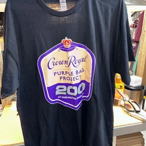 New Black NASCAR Crown Royal T-Shirt Men's XL Darlington Raceway - Picture 1 of 1