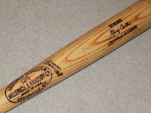 Gary Carter H&B Game Used Rookie Bat Montreal Expos New York Mets HOF Cover