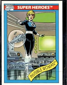 1990 Marvel Comics Super Heroes Trading Card #43 Invisible Woman - Picture 1 of 2
