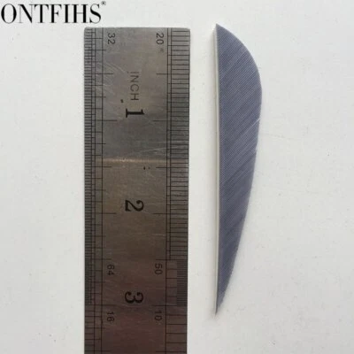 50pcs 3" Parabolic Vanes Fletches Feather Fletching RW - 3INCH - Image 1 of 4