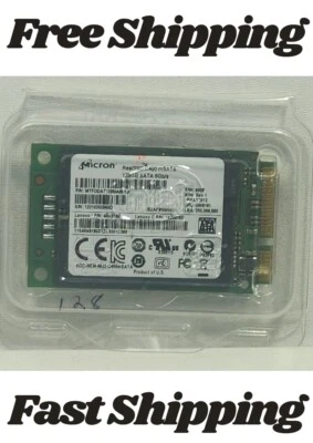 Micron M510 RealSso 400 mSATA 128GB SSD 1.8" Solid State Drive MTFDDAT128MAN-13 - Image 1 of 2