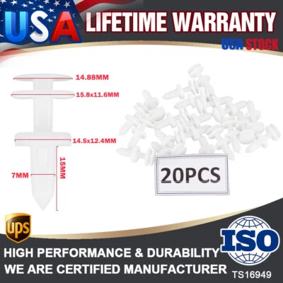 20pcs Retainer Clip Door Trim Panel Push Type for GM C5 GMC  Chevy C/K 1500 2500 - Image 1 of 4