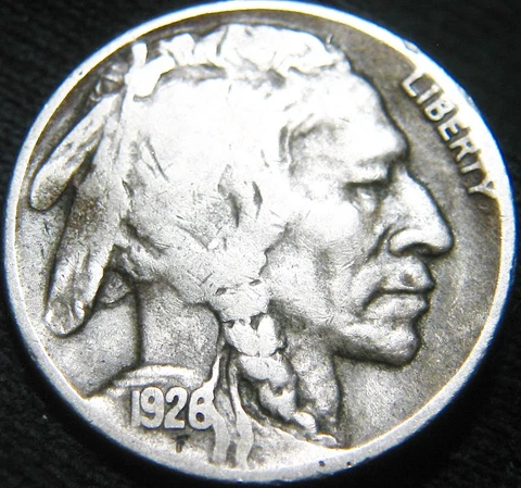 Original Tougher Sharp Date 1926-D BUFFALO NICKEL 5¢! FREE Shipping! JT23MI Cover