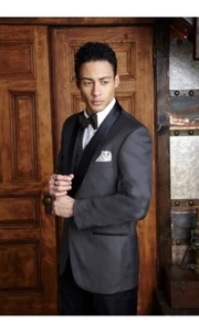 Cardi International Steel Gray Bradford Shawl Tuxedo Jacket - Picture 1 of 2