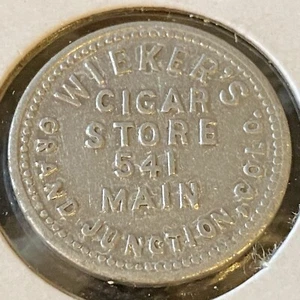Wieker’s Cigar Store 541 Main Grand Junction, Co Bueno para 10¢ de comercio - Imagen 1 de 2
