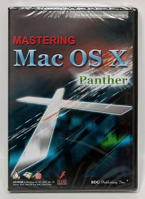 Mastering Mac OS X Panther CD-ROM step-by-step training lessons NEW BDG new - Image 1 of 2
