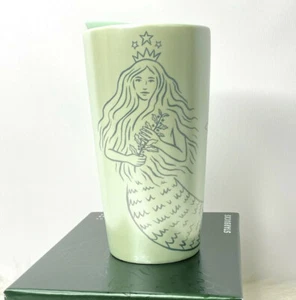 Starbucks 50th Anniversary Siren Mermaid Ceramic 12oz Tumbler Green Box Limited - Picture 1 of 11