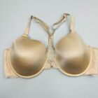 Maidenform Front Close Bra 40D Satin Padded Cup Racerback Underwire 07112