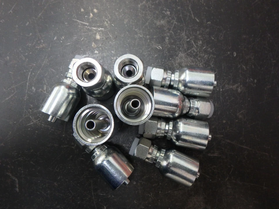 HYDRAULICS 4G-4FJX Hydraulic Fittings, 1/4" Hose to #4 female JIC, Lot of 10