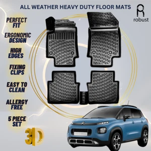 Tapetes forros para Citroen C3 Aircross 2017-2024 alfombras resistentes para todo tipo de clima - Imagen 1 de 9