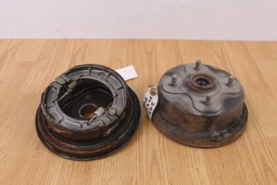 Yamaha Bear Tracker 1999 YFM250XL YFM 250 panel de placa de freno delantero izquierdo con tambor Foto 1 de 4