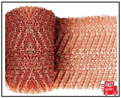Copper Mesh Rodent Control Copper Mesh Roll Sturdy Pure Copper Stuff Fit Wire - Image 1 of 2