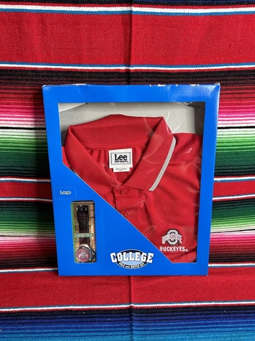 Vintage Ohio State Buckeyes Polo And Watch Set Lee Sport Size Large Cover
