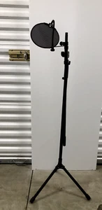 Musician's Gear Stand Tripod w/ Sterling PF1 Professional Pop Filter - Picture 1 of 12