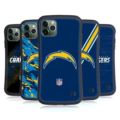 OFFICIAL NFL LOS ANGELES CHARGERS LOGO HYBRID CASE FOR APPLE iPHONES PHONES - Image 1 of 4
