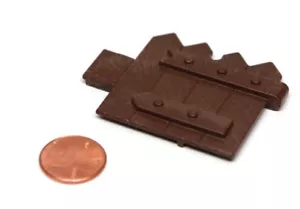 Playmobil Castello Cavaliere Forte Campo Romano Marrone ""Legno"" Cancello di ricambio 4014 5841 - Foto 1 di 1
