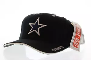 Dallas Cowboys NFL Adult Adjusable Strap Cap Hat By American Needle - Black - Picture 1 of 4