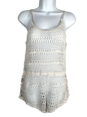 Mameluco Victorias Secret para mujer mediano para cubrir playa ganchillo encaje una pieza Foto 1 de 4