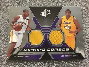 2005-06 Upper Deck SPX DEAVAN GEORGE & BRIAN COOK combinazioni vincenti Dual GU Lakers - Foto 1 di 3