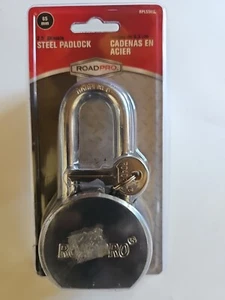 RoadPro 2.5" Shackle Steel Padlock 65mm with 3 keys RPLSS65L - Bild 1 von 3
