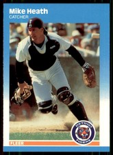 1987 Fleer Update Glossy Mike Heath Detroit Tigers #U-42
