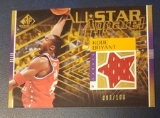Kobe Bryant 2003 04 SP Game Used All-Star Apparel Gold Game-Used Jersey /100