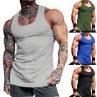 Mens Gym Tanks Tops Vest Sleeveless Bodybuilding Fitness Muscle Workout T-shirts