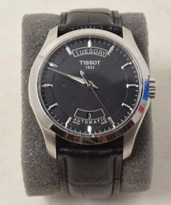 TISSOT Mens Watch Couturier Automatic Black Dial T035407A - Picture 1 of 7