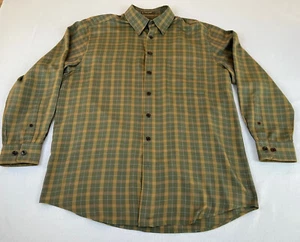 ORVIS SIGNATURE LANGARM HEMD SEIDE WOLLE GRÜN KARIERT HERREN GR. M - Bild 1 von 8