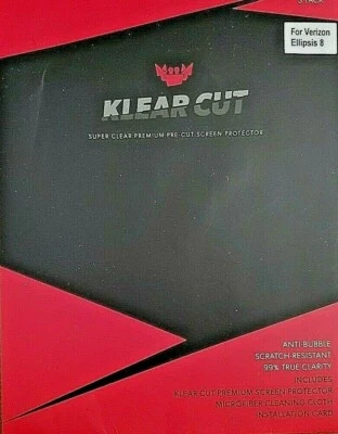 Klear Cut Klear Glass Clear Screen Protector 5" W x 7-1/2" T for Ellipsis 8  New - Image 1 of 4