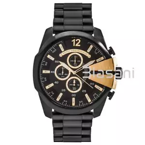 Diesel Original DZ4338 Men's Double Down Black Chronograph Watch - Picture 1 of 6