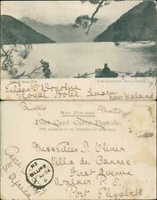 NZ Lake Te Anan SM & Co Series Valentines 1904 Cancel 