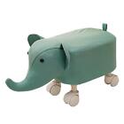 Footrest Ottoman Low Rolling Stool Animal Footstool for Playroom Bedroom