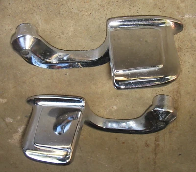 1966 Buick Riviera Interior Door Handle Pair Matched Chrome Used Orig 66 67 - Image 1 of 4