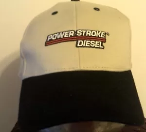 Gorra de tamaño ajustable con logotipo POWER STROKE DIÉSEL beige/negro unisex - Imagen 1 de 5