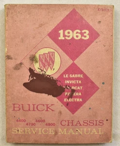 1963 BUICK FACTORY SERVICE / SHOP MANUAL - Picture 1 of 1