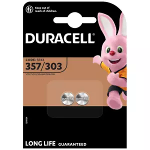 Duracell 303/357 SR44W Button Cell Batteries x 2 **Long Expiry** - Picture 1 of 6
