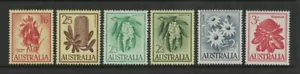 1959/64 Australia Flowers Stamps Set of 6 SG 322/26 MUH - Picture 1 of 1