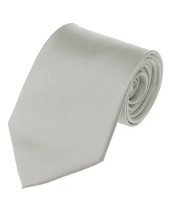 Manzini Neckwear® New Hot Trend! Solid Color Plain Classic Necktie Men's Tie  - Picture 1 of 144