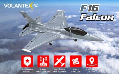 VOLANTEX 2.4G F16 4CH Fighting Falcon RC Remote Airplane Flight Aerobatic Toy - Image 1 of 4